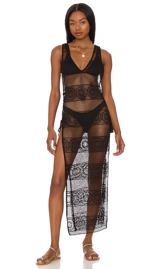 Joy Lace Cover Up in Midnight | Revolve Clothing (Global)