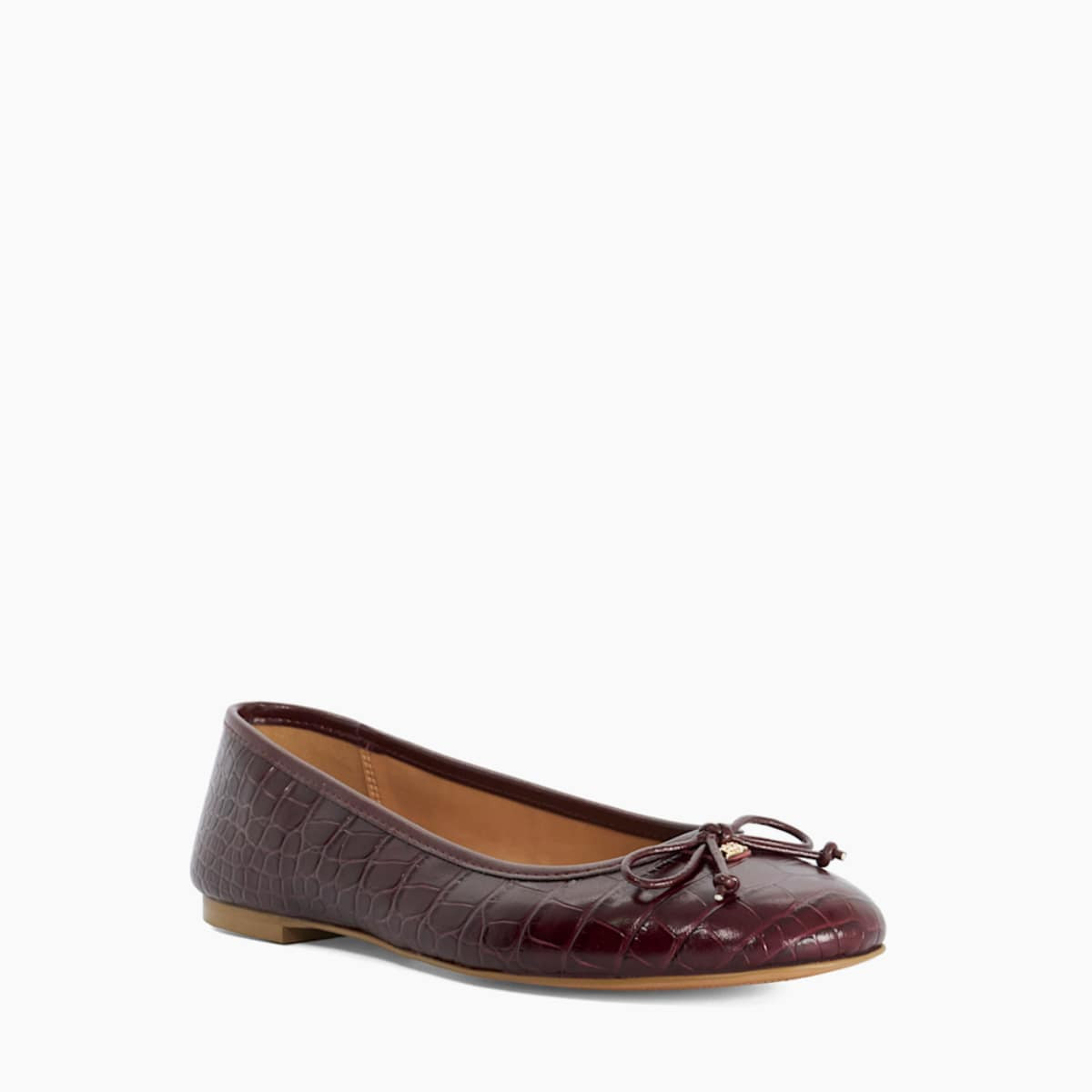 Helenne - Burgundy Ballet Flats | Dune (EU)