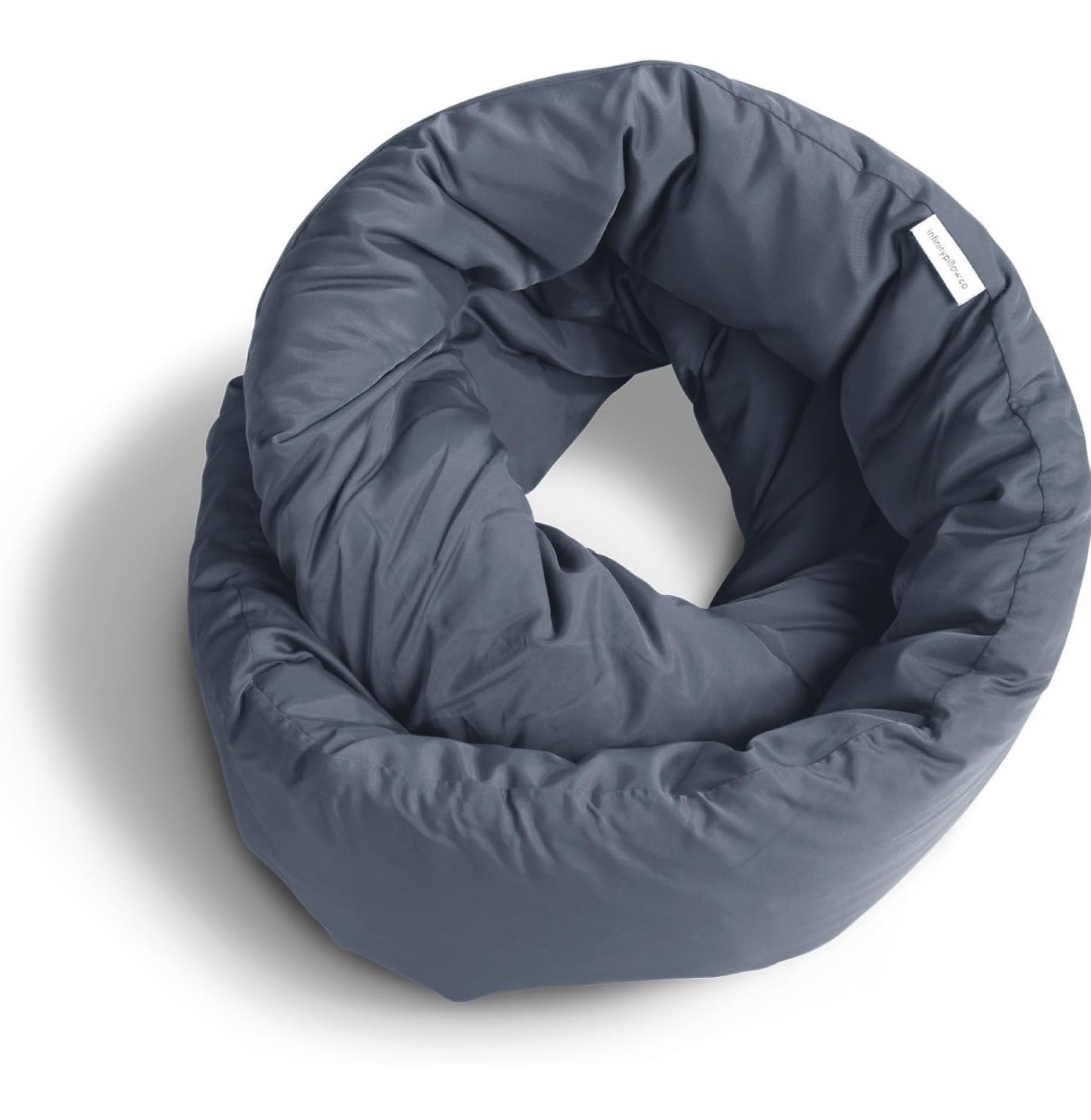 Huzi Infinity Pillow - Travel Neck Pillow - Versatile Soft 360 Support Scarf - Machine Washable - Home Travel Flight Road Trips (Midnight Grey)

#LTKTravel