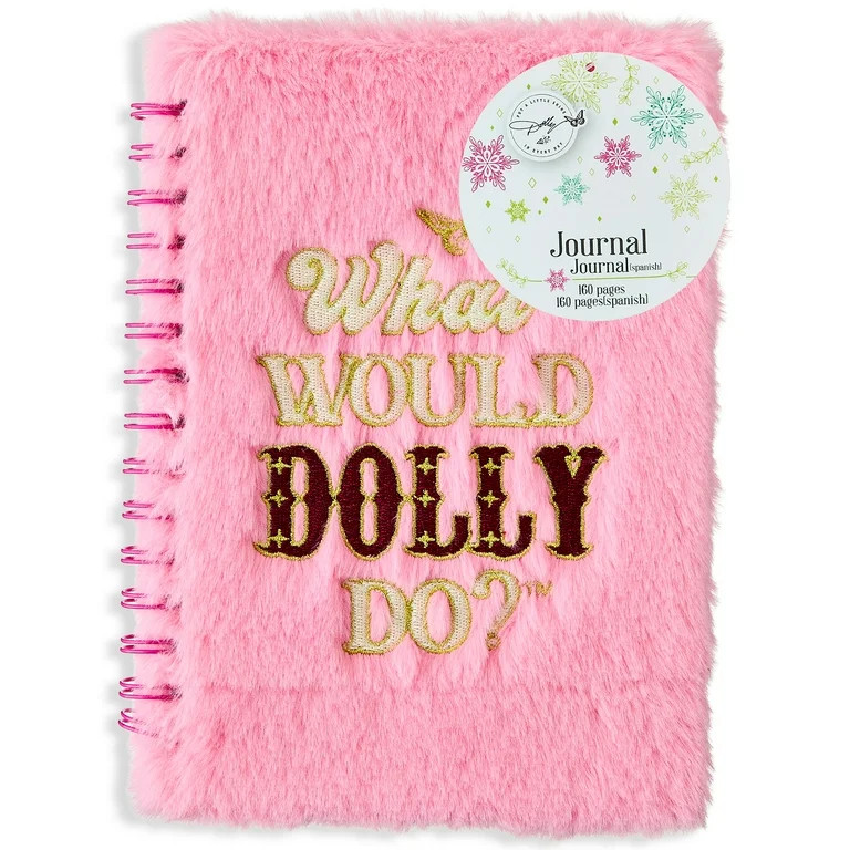 Dolly Parton Furry Pink Journal 'What Would Dolly Do' for Adults by Ruz | Walmart (US)