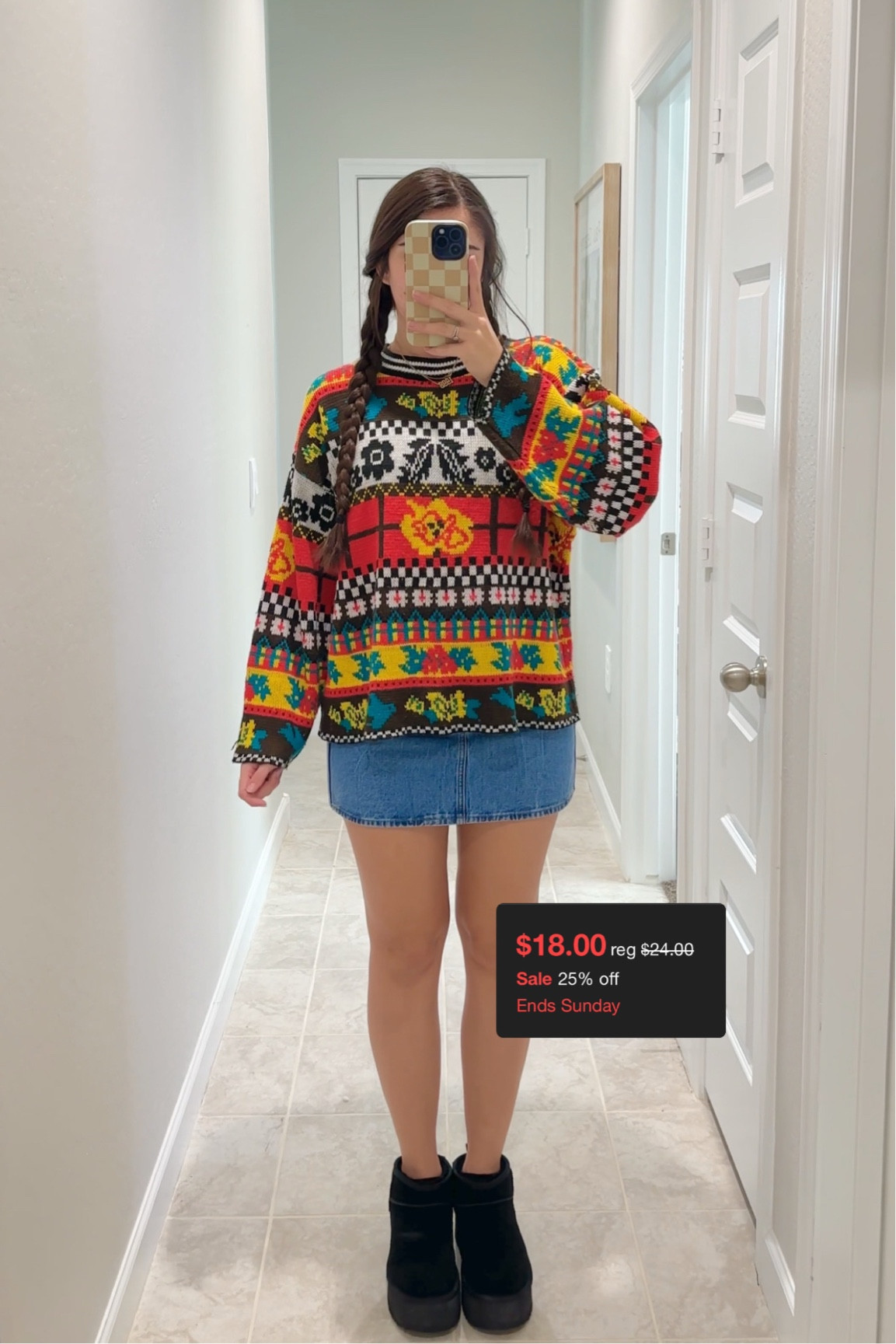 denim mini skirt on sale for $18!!!

perfect for layering for fall & winter! pumpkin patch outfit 

#LTKHalloween #LTKHoliday #LTKSaleAlert