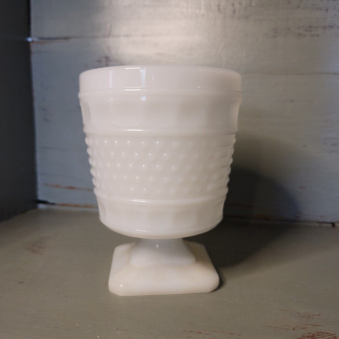 Napco Hobnail Milk Glass Vessel | Etsy (US)