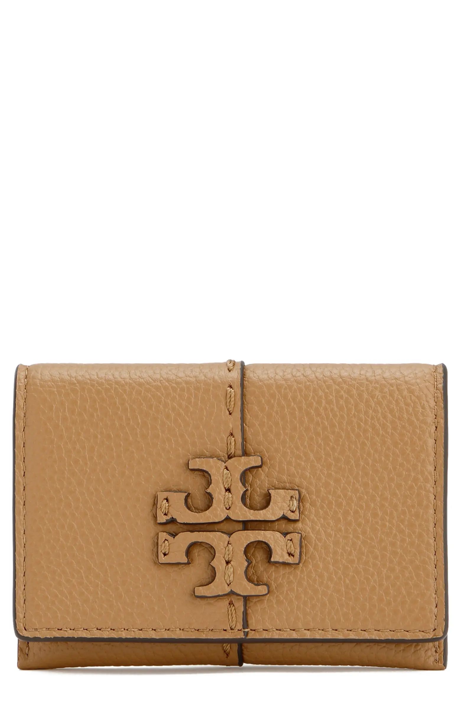 McGraw Leather Flap Card Case | Nordstrom