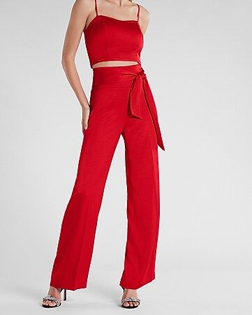 Satin Cami + Trouser Pant Set | Express