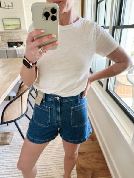 Tee true to size, small
Shorts I went with my smaller size, 25 - but could’ve done 26 too

#LTKstyletip #LTKSeasonal #LTKover40
