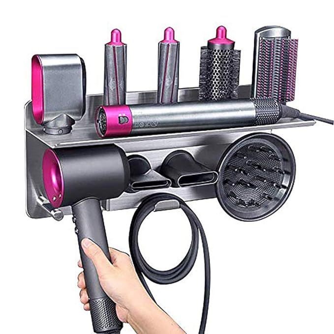 Hair Dryer Holder for Dyson Supersonic Hair Dryer, for Dyson Airwrap Styler Organizer Storage She... | Amazon (US)