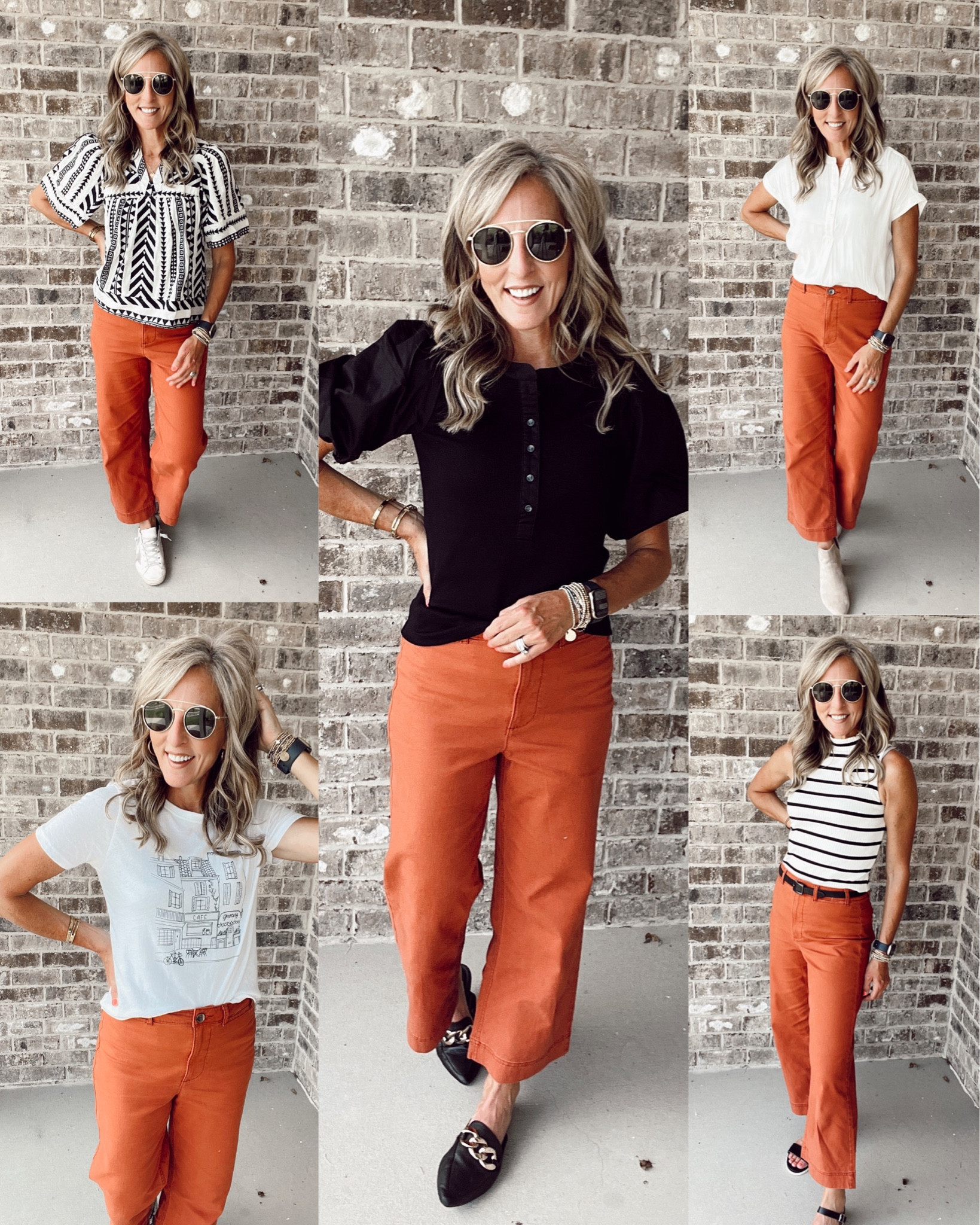 Teacher outfits from old navy- high waisted, wide leg cropped chino pants extra 30% off taken a check out. Styled 5 ways // everything on sale 

#LTKworkwear #LTKBacktoSchool #LTKunder50