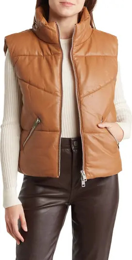 Walter Baker Landon Leather Puffer Vest | Nordstromrack | Nordstrom Rack