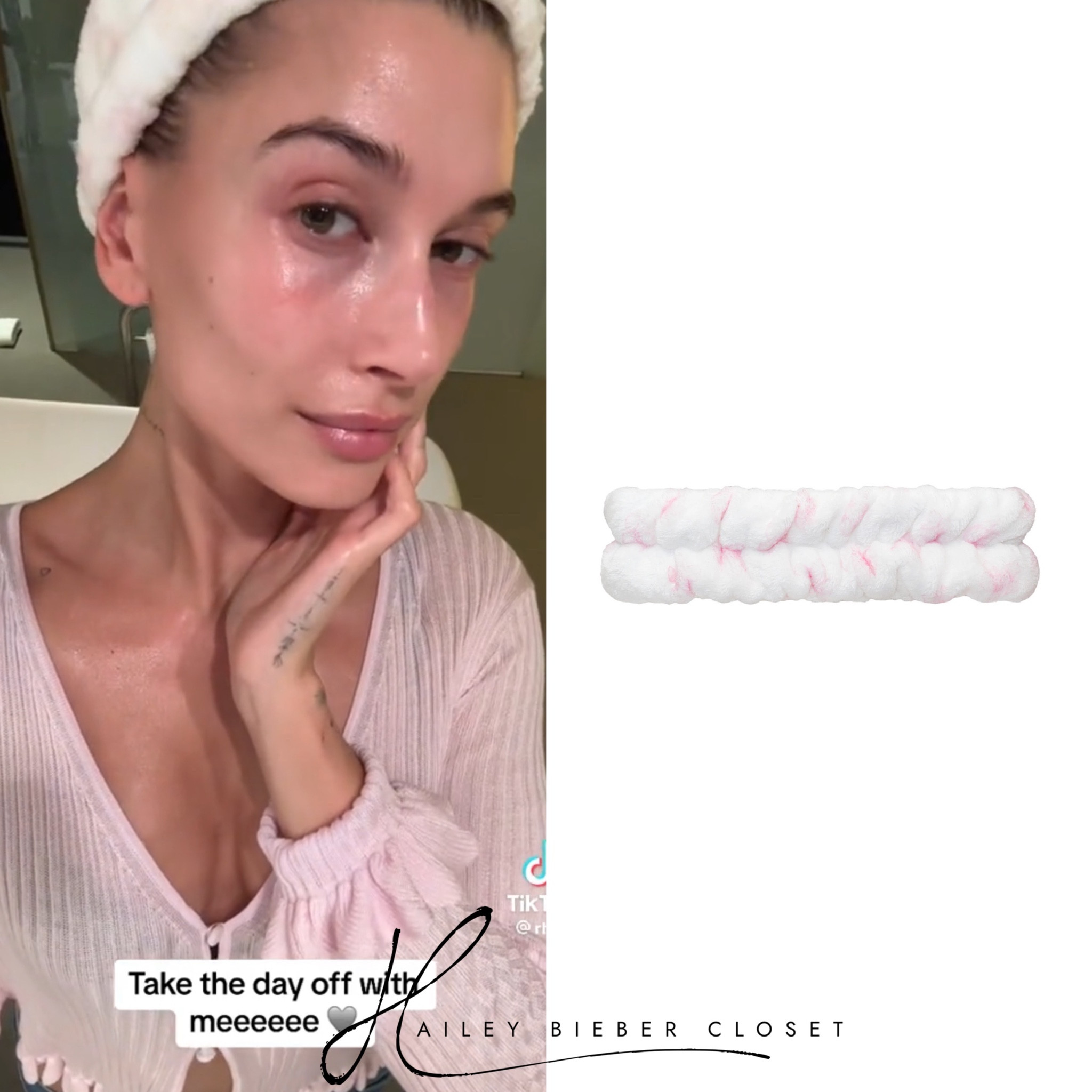 #HaileyBieber wearing Emi Jay Headband. ☁️