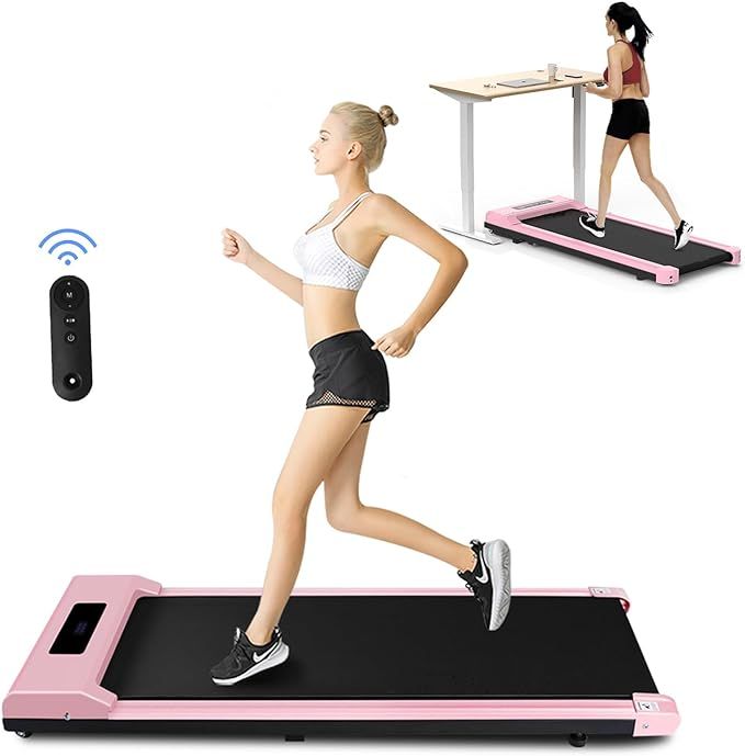 Treadmill Under Desk Walking Pad 2 in 1, 2.5HP Portable Treadmill Mini Compact for Office & Home,... | Amazon (US)