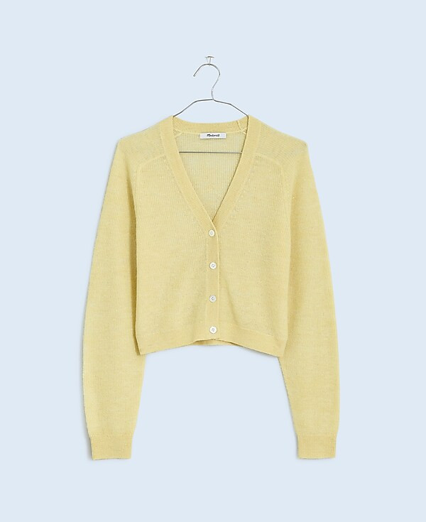 Alpaca-Blend V-Neck Cardigan Sweater | Madewell