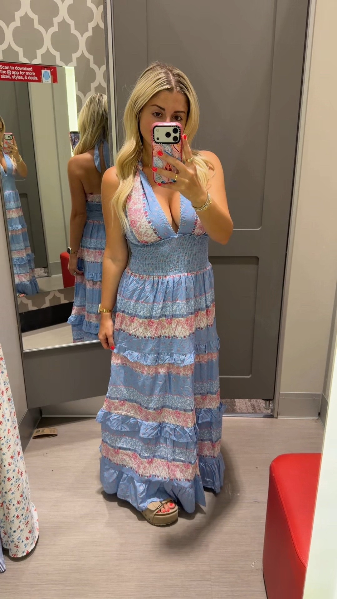 LoveShackFancy style dress @Target 
Size xs
Sandals tts
Summer dress outfit
Vacation beach outfit 
Date night
