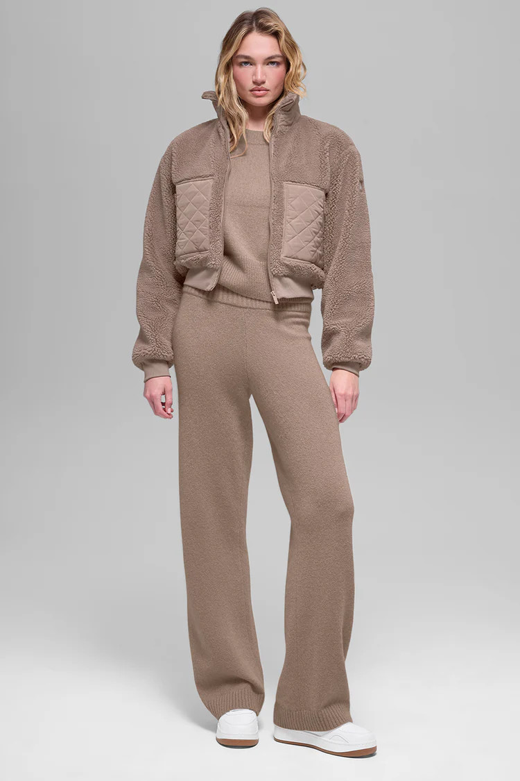 Sherpa Edge Bomber - Chai Latte | Alo Yoga (US)