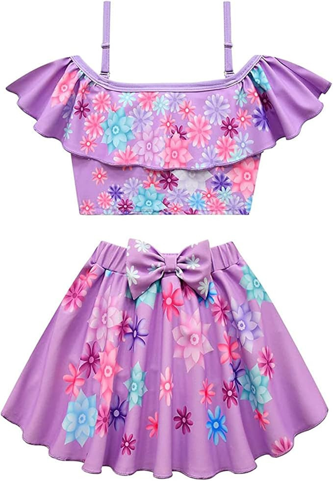 Encanto Swimsuit for Toddler Girls, Mirabel Bikini Isabella Pepa Dolores Swimwear, Magic Family B... | Amazon (US)