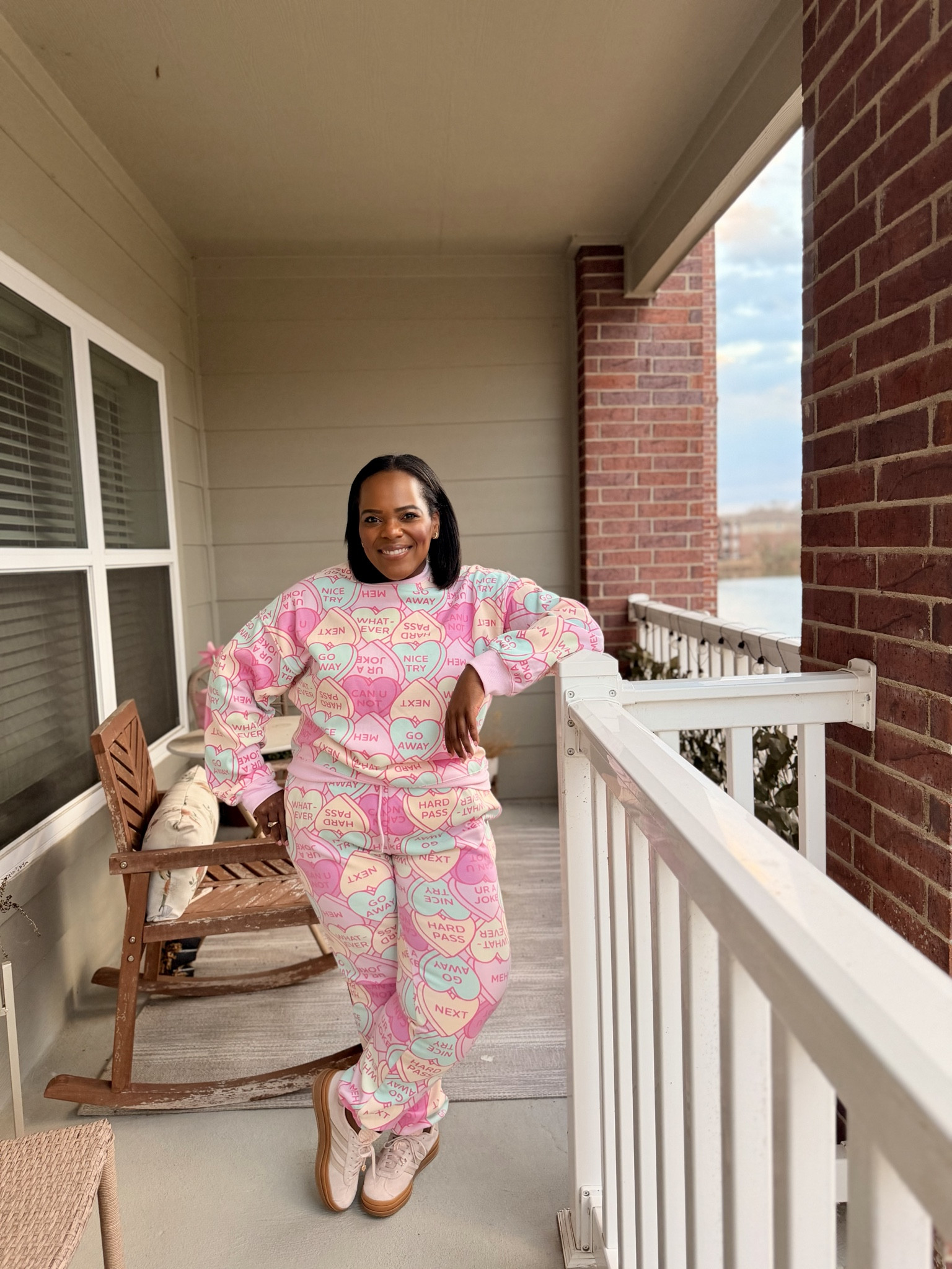 Love this conversational heart sweatpants and sweatshirt set from Walmart! Perfect for Valentine’s Day 💖💖💖💖

#LTKSeasonal #LTKgrwm #LTKootd