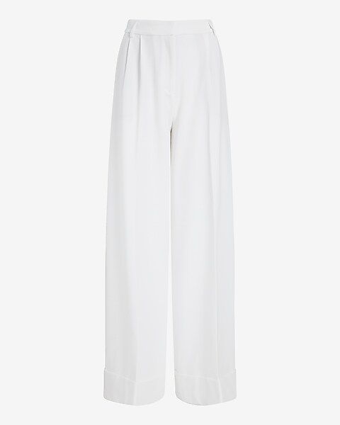 Stylist Super High Waisted Pleated Wide Leg Pant | Express
