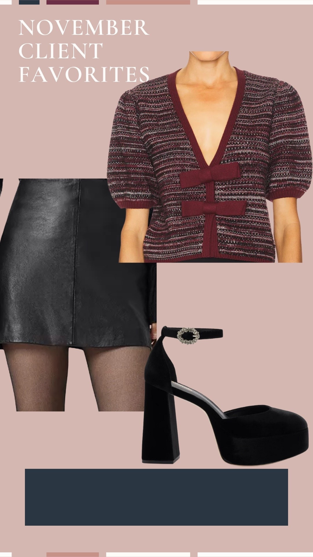 Check out some of our clients favorite pieces from November! We pulled this outfit for some festive holiday parties and it gives a perfect blend of festive but cute and feminine. 

#LTKGiftGuide #LTKSeasonal #LTKHoliday