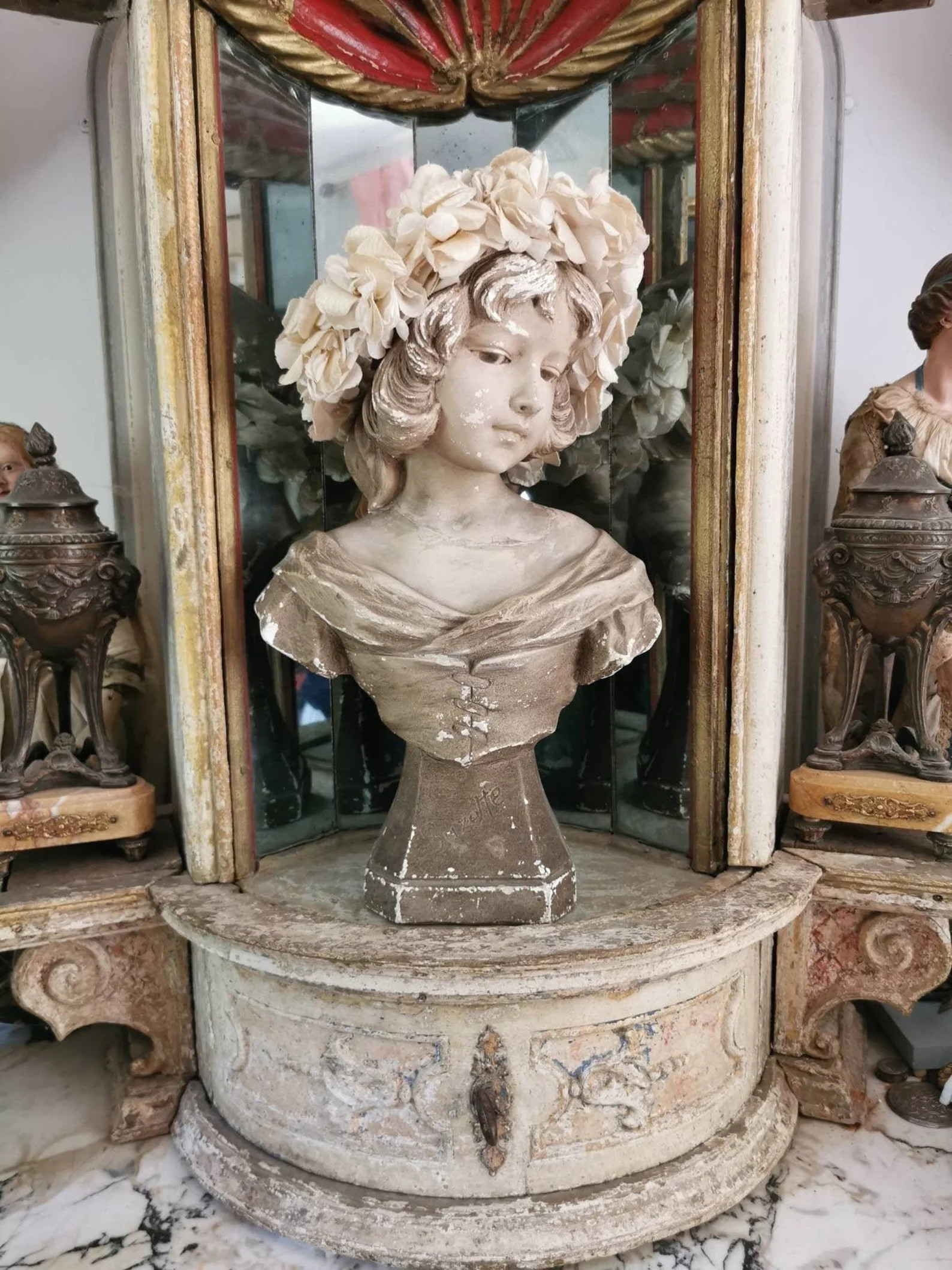 Read the full title
    Antique French, Flower crowns and tiaras , vintage flower crown, mannequi... | Etsy (US)