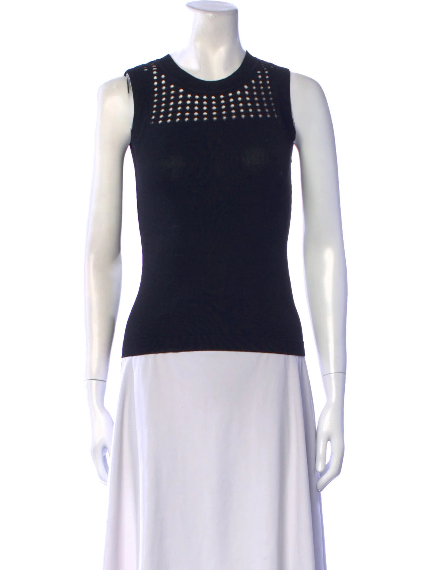 Crew Neck Sleeveless Top | The RealReal