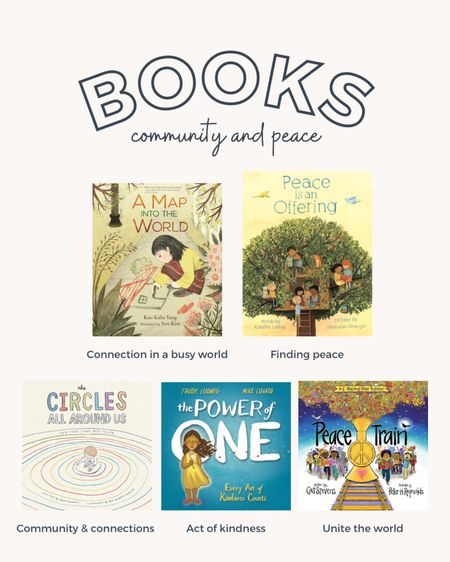 Books for kids that help them understand community and peace. 

#LTKkids #LTKfamily