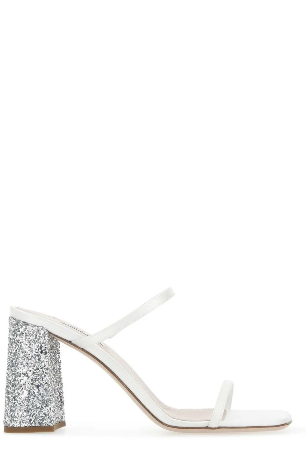Miu Miu Embellished Slip-On Heeled Sandals | Cettire Global