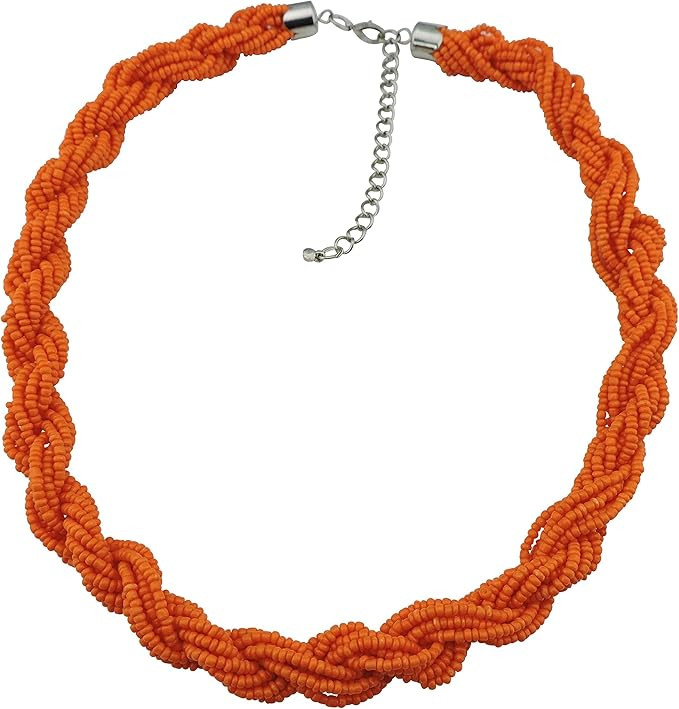 BOCAR Fashion Seed Beads Statement Collar Necklace for Women (NK-10408) | Amazon (US)