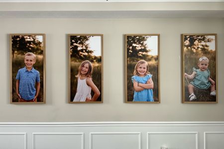 Oversize picture frames in our dining room - such a great gift and doesn’t break the bank either! 

#LTKhome #LTKGiftGuide #LTKfamily