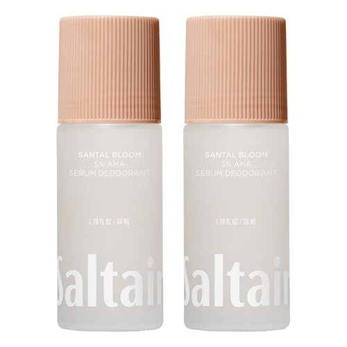 Saltair Serum Deodorant 2 Pack \u2013 Santal Bloom Scent \u2013 5% AHA \u2013 Aluminum-Free Odor ... | Amazon (US)