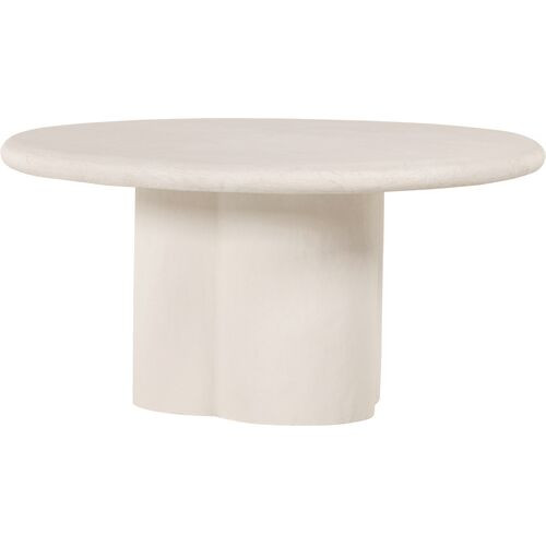 Skye Outdoor 60" Round Dining Table - Concrete | Dinner Table, Family Table - White | One Kings Lane