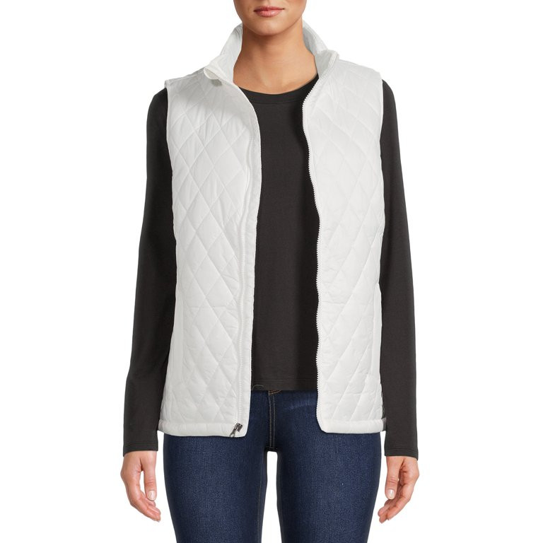 Time and Tru Women's and Plus Diamond Quilt Vest | Walmart (US)