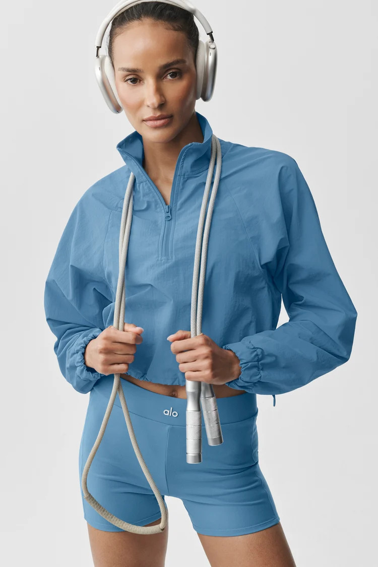 Cropped 1/4 Zip Alumni Pullover | Alo Yoga