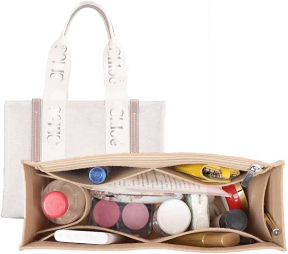 Lckaey purse organizer for chloe woody tote bag insert large medium Small wallet Felt organizer 1... | Amazon (US)