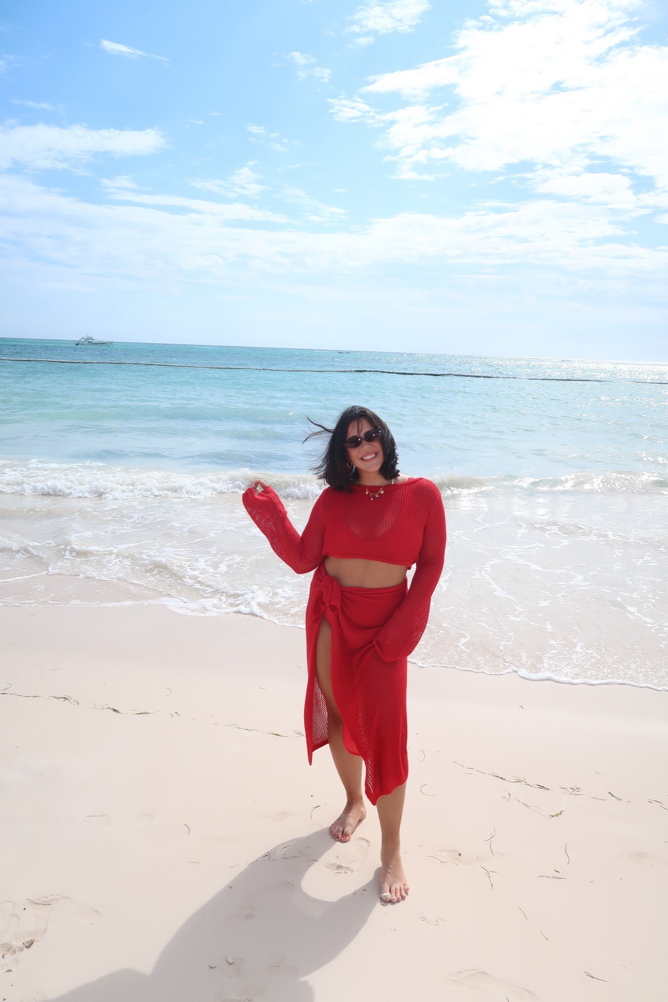 Beachy look! All size L (size up in swim for more comfort, I have both sizes L and XL the XL is more big boob friendly. 

Respect wear, swim cover

#LTKMidsize #LTKSwim #LTKSeasonal