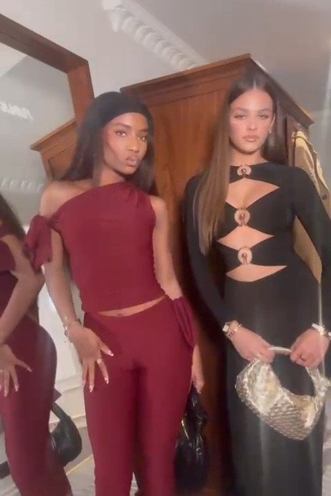 Public desire event last night 🪩
Tallulah’s outfit is linked too 🥰

Burgundy capri and over the shoulder twist top, black cut out maxi dress with gold detailing, gold woven bag, black leather twist bag

#LTKpartywear #LTKuk