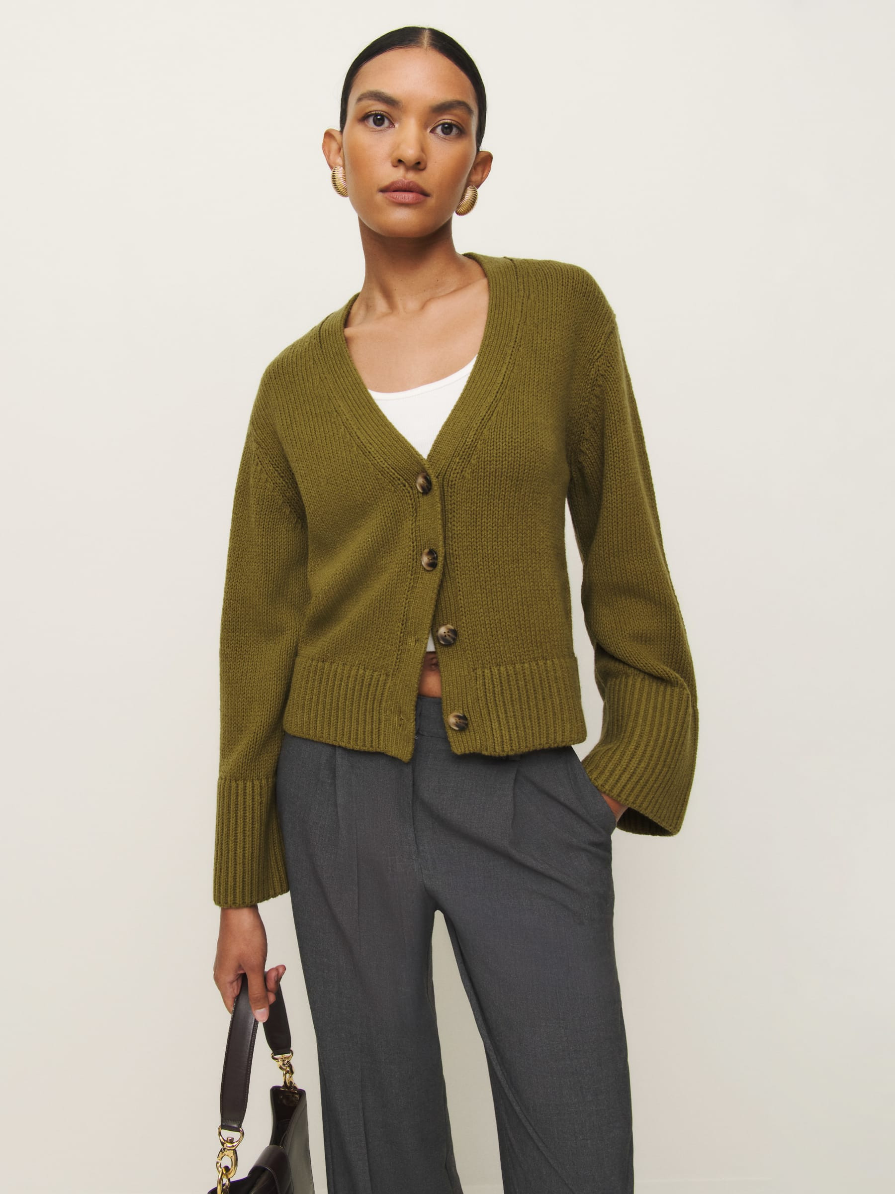 Nala Cotton Cashmere Cardigan | Reformation (Global)