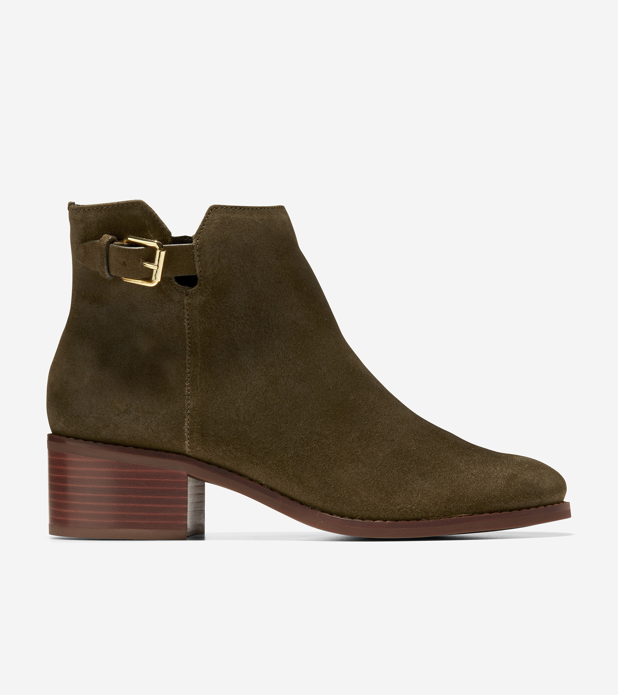 Women's Women's Haidyn Bootie in Dark Olive | Cole Haan | Cole Haan (US)