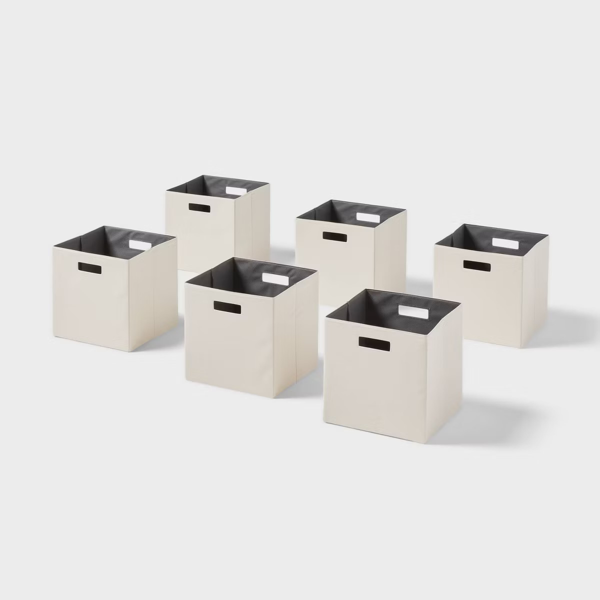13" Fabric Bin 6pk Natural - Brightroom™ | Target