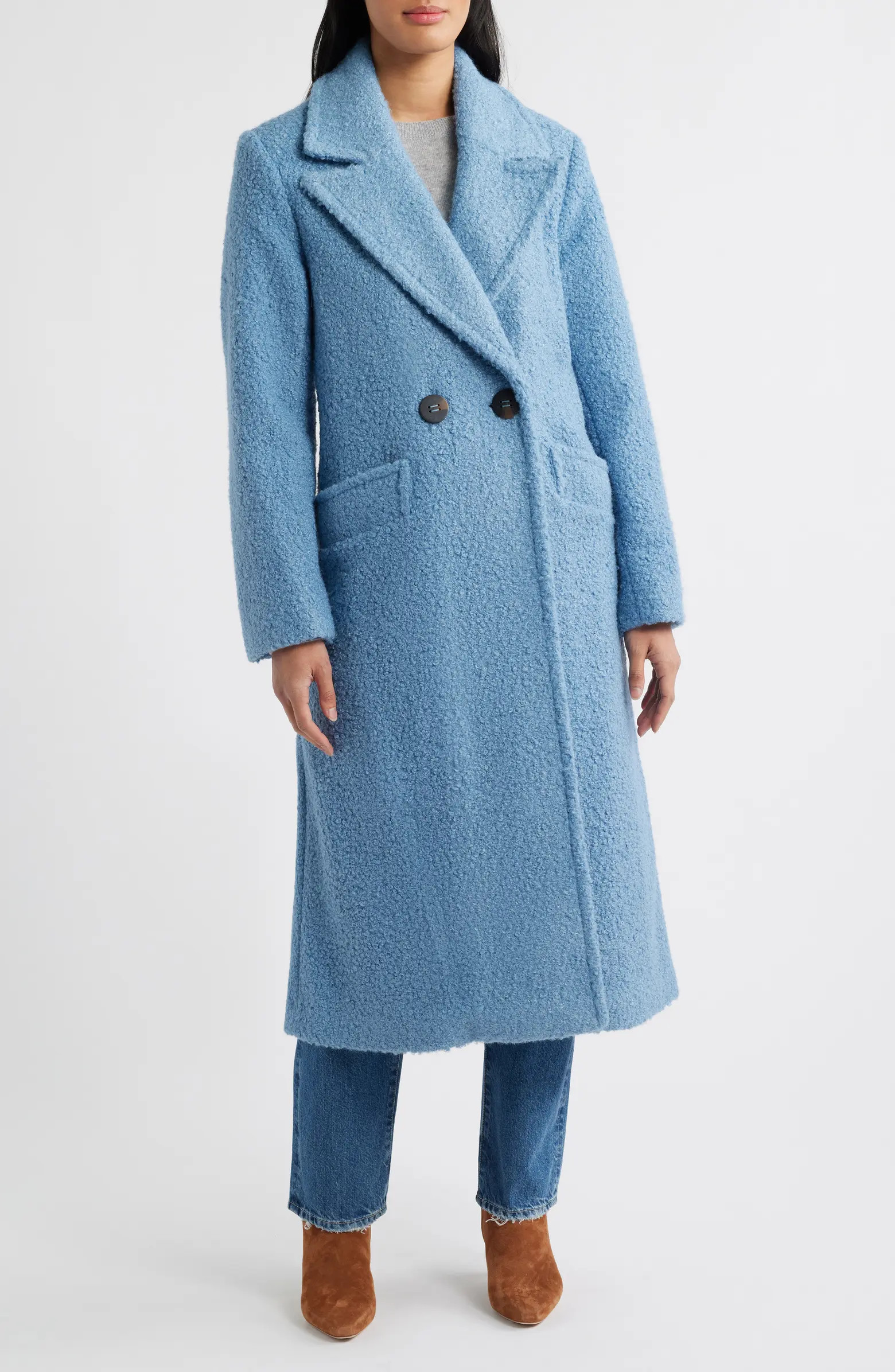 Double Breasted Bouclé Coat | Nordstrom