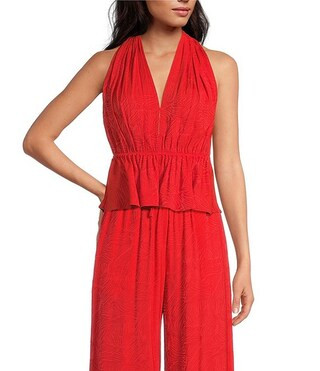 Gianni Bini x Shea Leigh Mills Spritz Jacquard Coordinating Halter Top | Dillard's | Dillard's