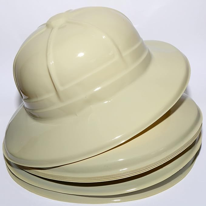 Tytroy 12pc Classic Fun Khaki Tan Soft Plastic Safari Party Hat Sun Hat Jungle Theme Birthday Fav... | Amazon (US)