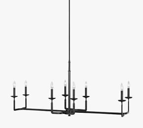 Hamrick Iron Linear Chandelier | Pottery Barn (US)