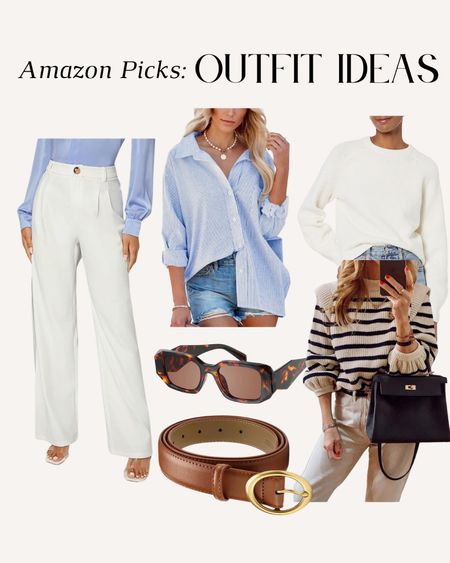 amazon trousers, white trousers, button up, button down, white sweaters, belt, brown belt, white pants, sweater, black and white sweater, Amazon prime, Amazon prime finds, Amazon finds, Amazon deals, Amazon finds, Amazon home, Amazon fashion, Amazon must haves

#LTKSeasonal