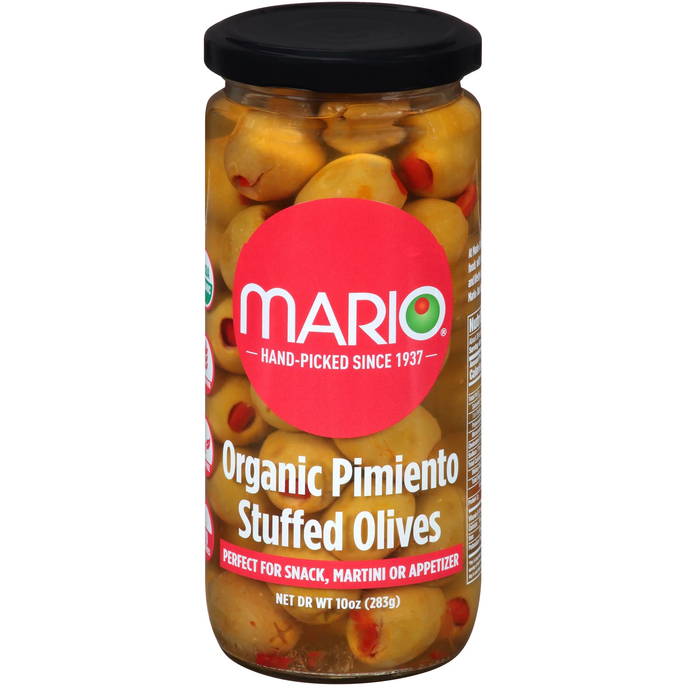 Mario® Organic Pimiento Stuffed Olives 10 oz. Jar | Walmart (US)