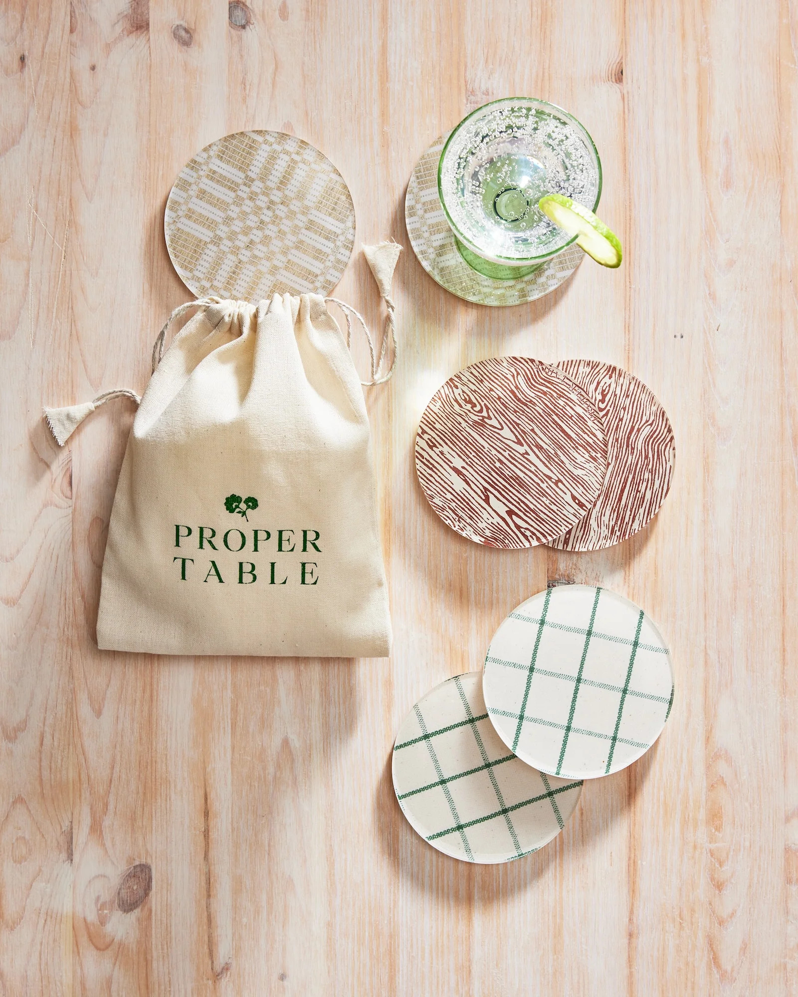 Cozy Cabin Coaster Stack | Proper Table Co.