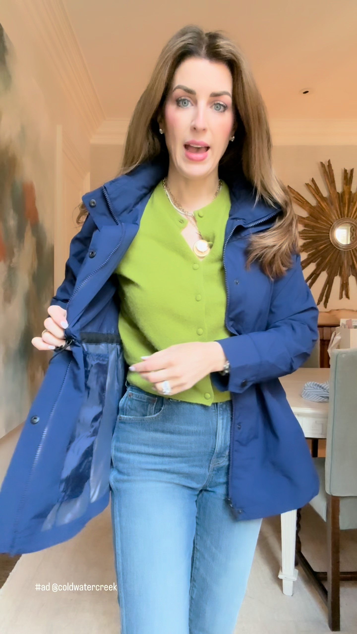 If you’re traveling this spring or summer, don’t skip this—this is the one piece you’ll be so glad you packed.
I’ve been deep in travel planning lately, and a lightweight rain jacket keeps coming up as a must for so many destinations. But this one is next level… it folds into itself (hood included!) and turns into the easiest little carry pouch you can throw over your arm or tuck into your bag.
No bulky layers. No overpacking. Just a chic, practical piece you’ll actually use.
I love this navy—it goes with everything—but it comes in several colors depending on your style.
Also perfect for real life… think soccer weekends, errands, and those unpredictable weather days where you still want to look pulled together.
Save this for your next trip ✈️
 @coldwatercreek 

 #ColdwaterCreekPartner #LTKdayinmylife #LTKOver40 #LTKTravel