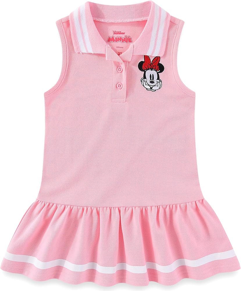 Disney Minnie Mouse Girls Collar Dress for Toddler and Big Kids | Amazon (US)