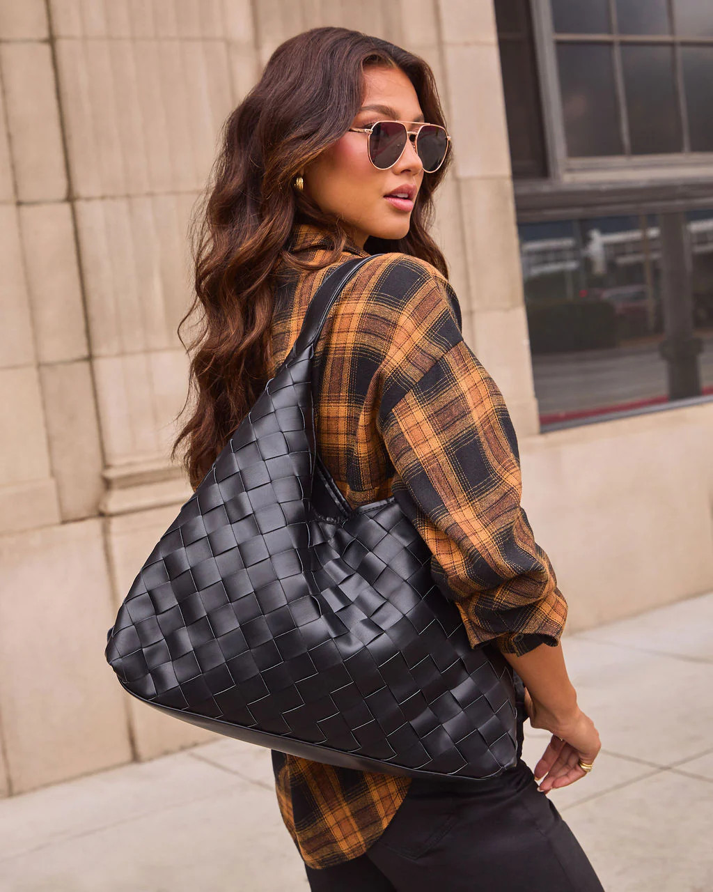 Ramina Woven Leather Shoulder Bag | VICI
