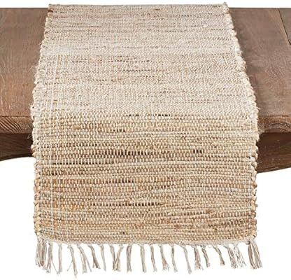 Jute Chindi Table Runner With Fringed Trim | Amazon (US)
