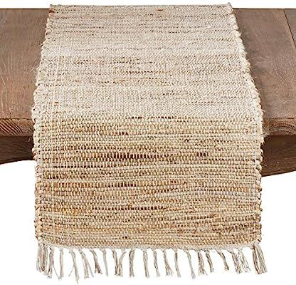 Jute Chindi Table Runner With Fringed Trim | Amazon (US)