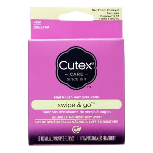Cutex Swipe and Go Nail Polish Remover Pads (Pack of 2) | Walmart (US)